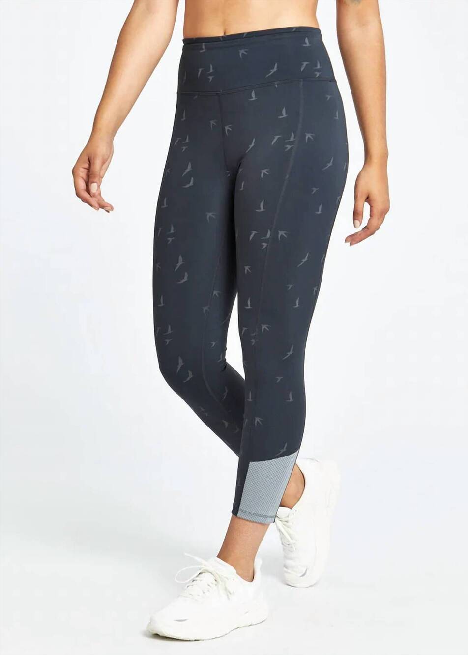 NEW OISELLE women's firecracker 3/4 tights legging in black